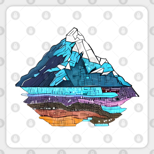 Glacial Mountain Magnet by Xie